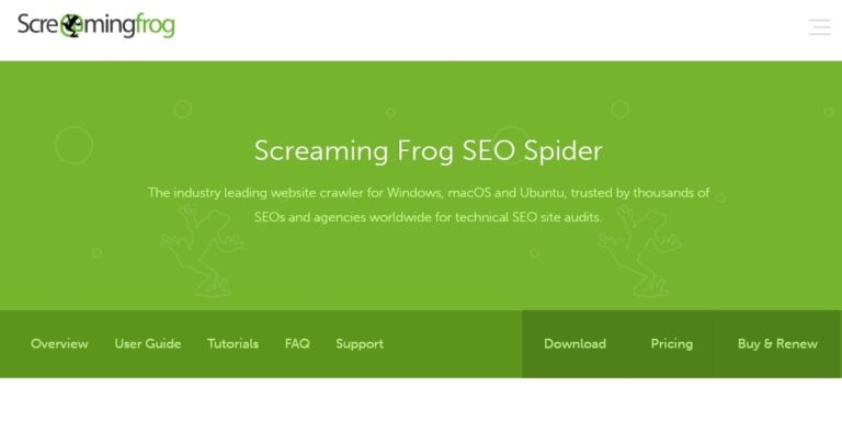 Screaming Frog SEO Spider